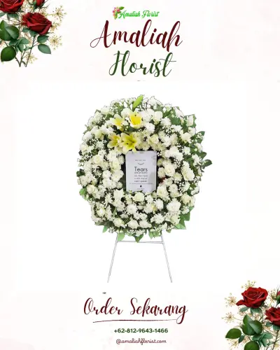 Krans Bunga Duka Cita di Kawasan Industri Cimareme Bandung