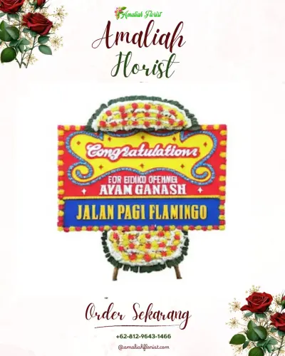 Bunga Papan Congratulation di Kawasan Industri Cimareme Bandung